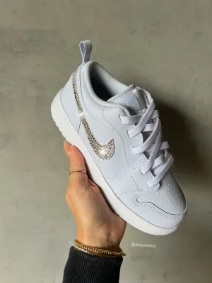 Ice Blue Baby Toddler Pre-School Swarovski Jordan 1 Low