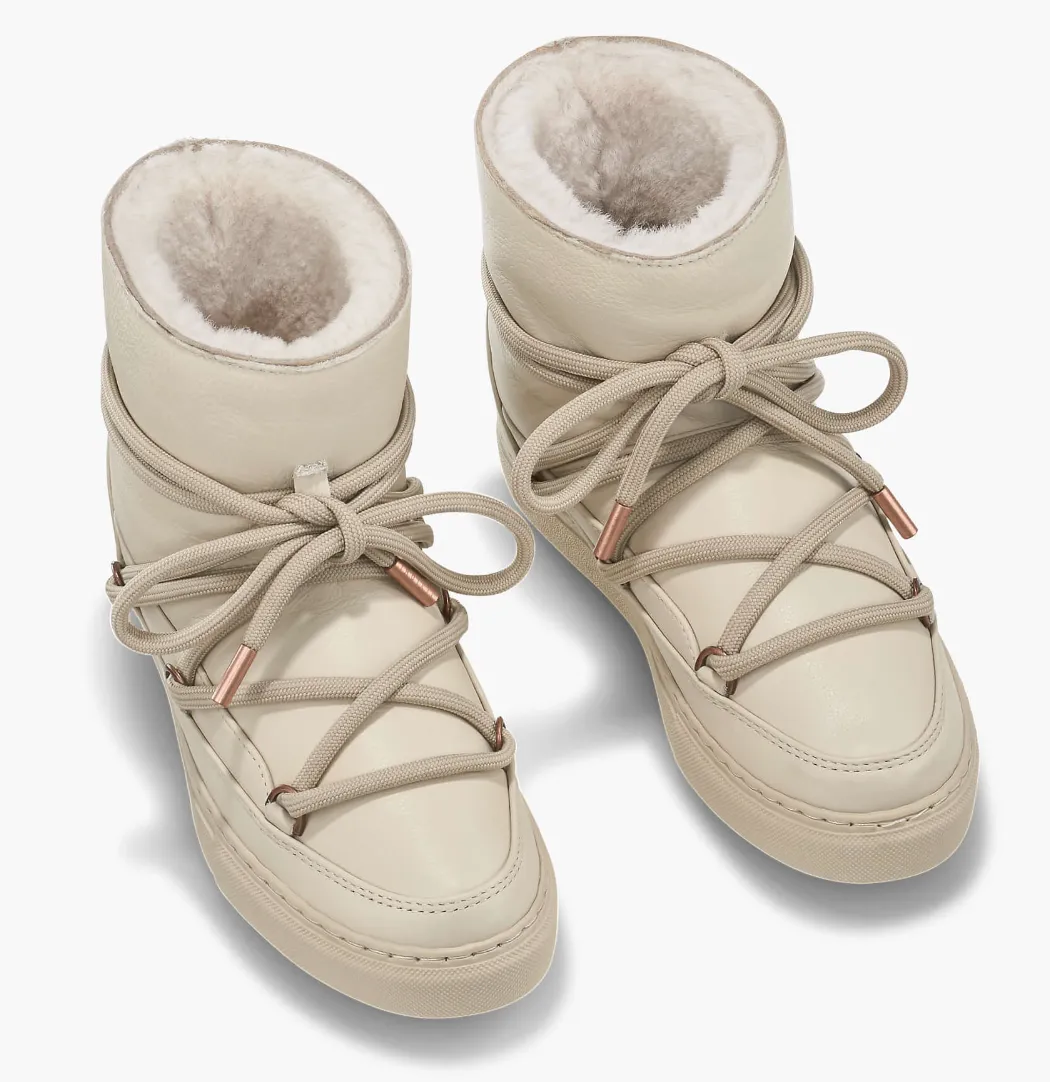 INUIKII Classic Sneaker Cream Nappa Boots