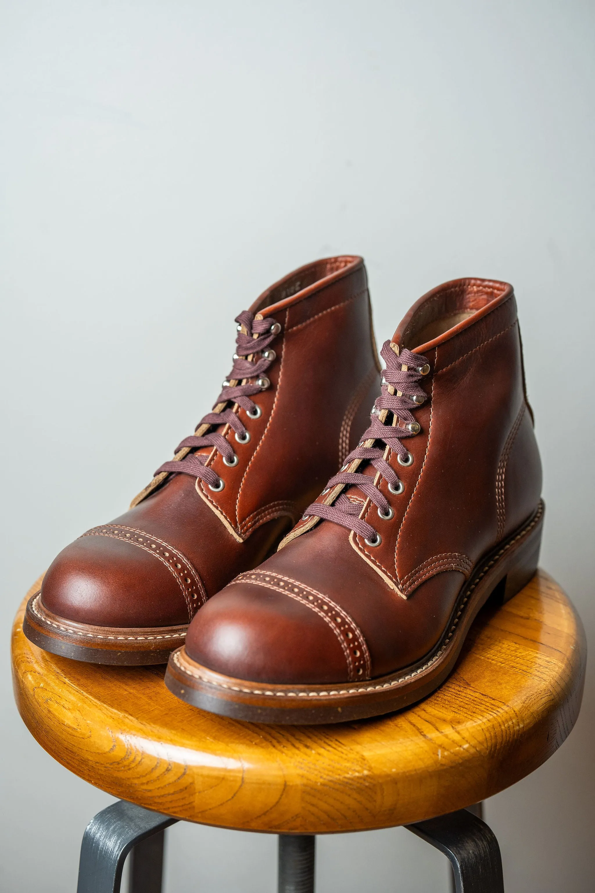 John Lofgren Combat Boot - Horween Leather CXL Timber