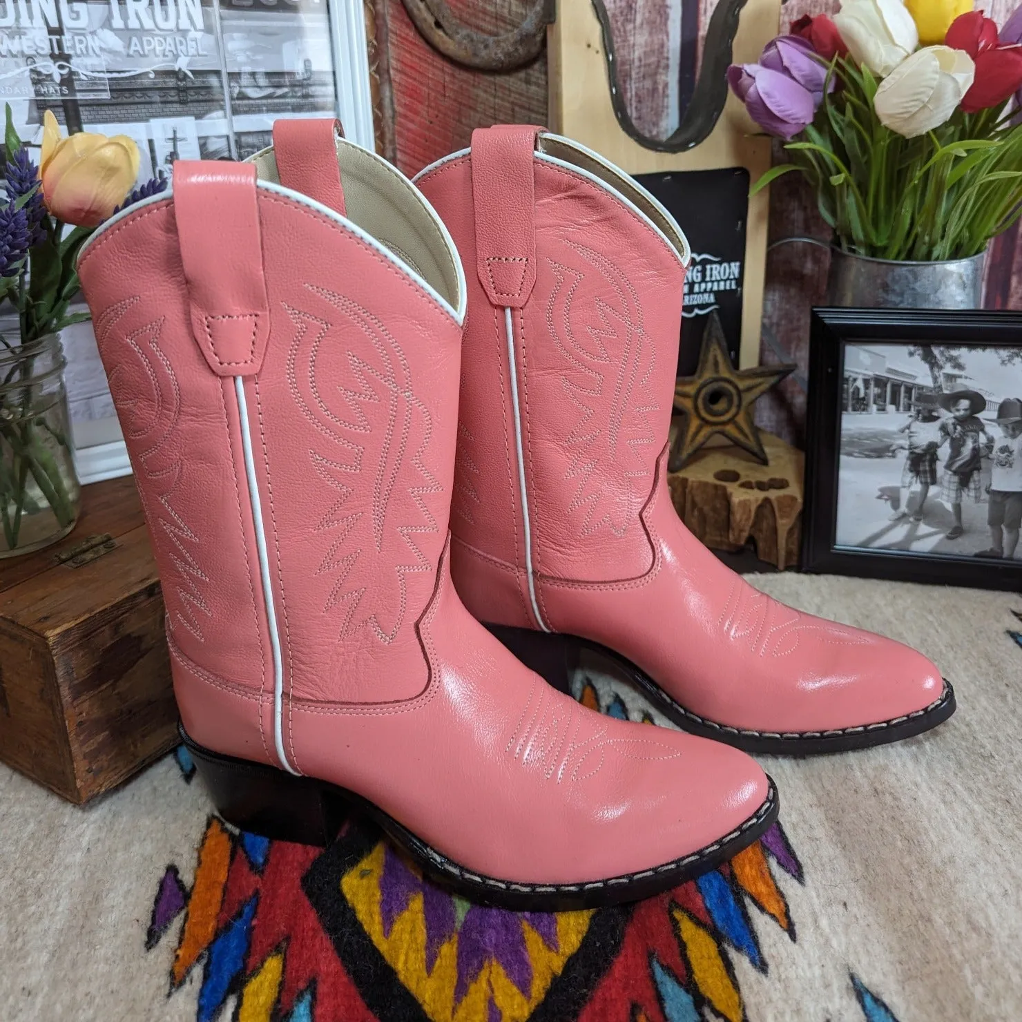 Kids' Boots in Pink by Old West 8119