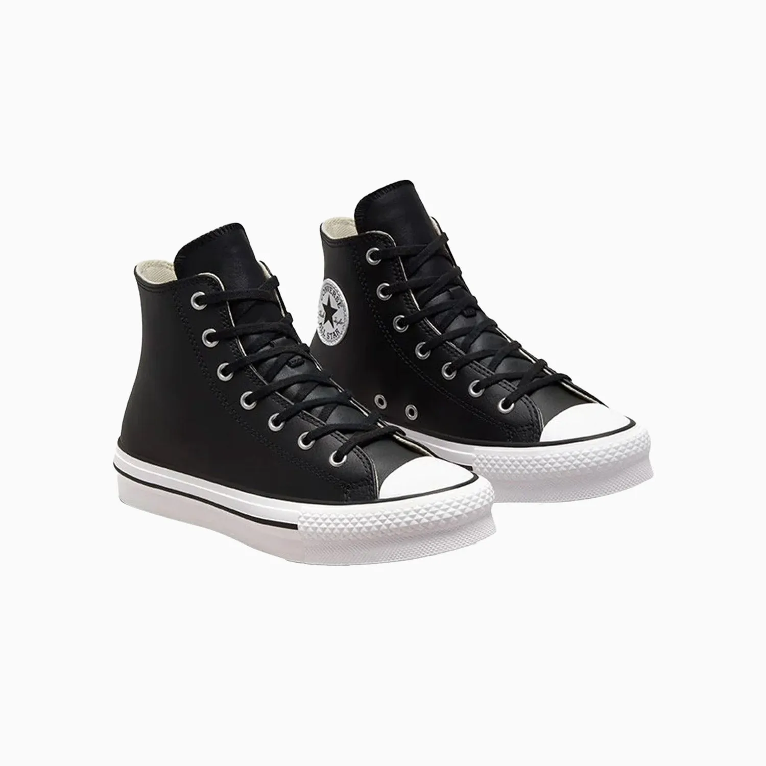 Kid's Chuck Taylor All Star Lift Platform Leather Grade School