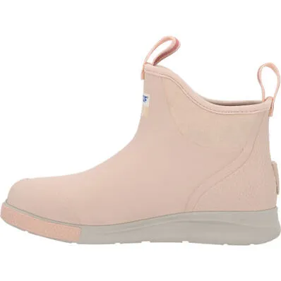 Ladies XtraTuf 6" Ankle Deck Blush Peach Sport Boot-XADSW401