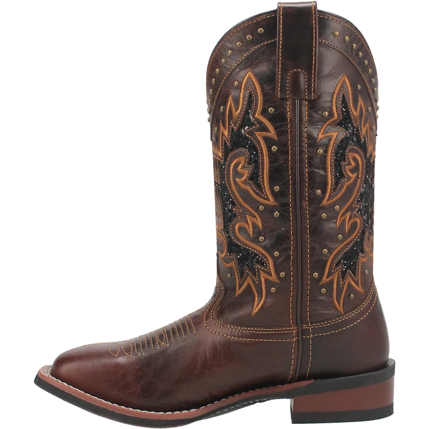 Laredo Womens Lockhart Tan Leather Cowboy Boots