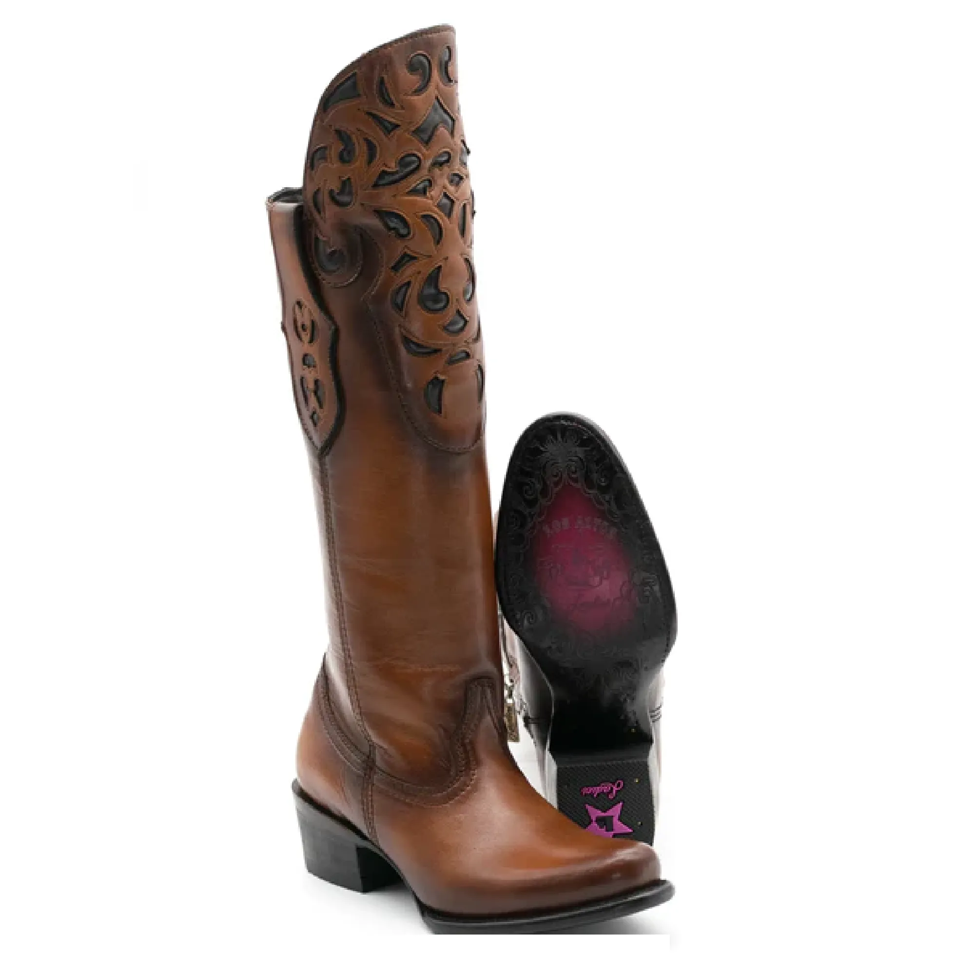 Los Altos Boots Womens #3858351 Ladies High Top Boot | Style California Boots | Color Honey