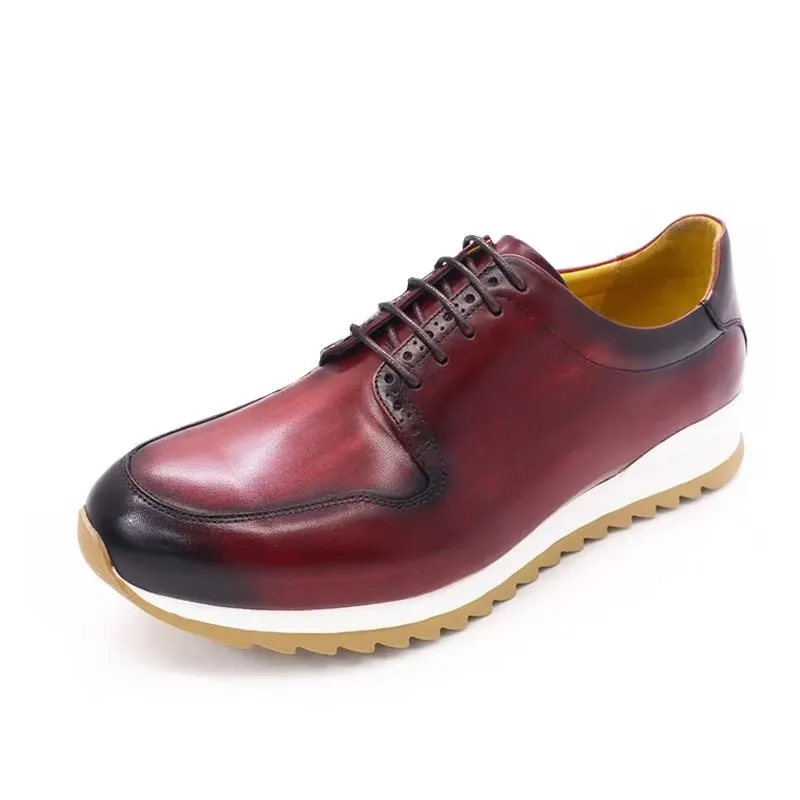 Luxury Artisan Hand-Painted Leather Casual Shoes