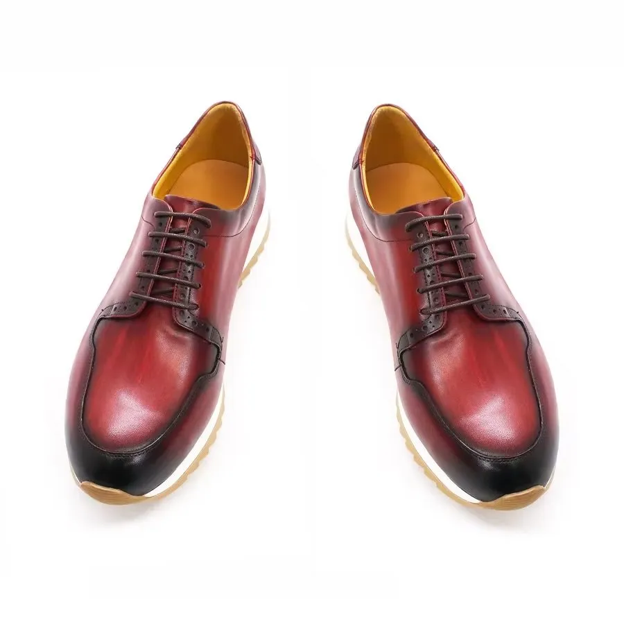 Luxury Artisan Hand-Painted Leather Casual Shoes