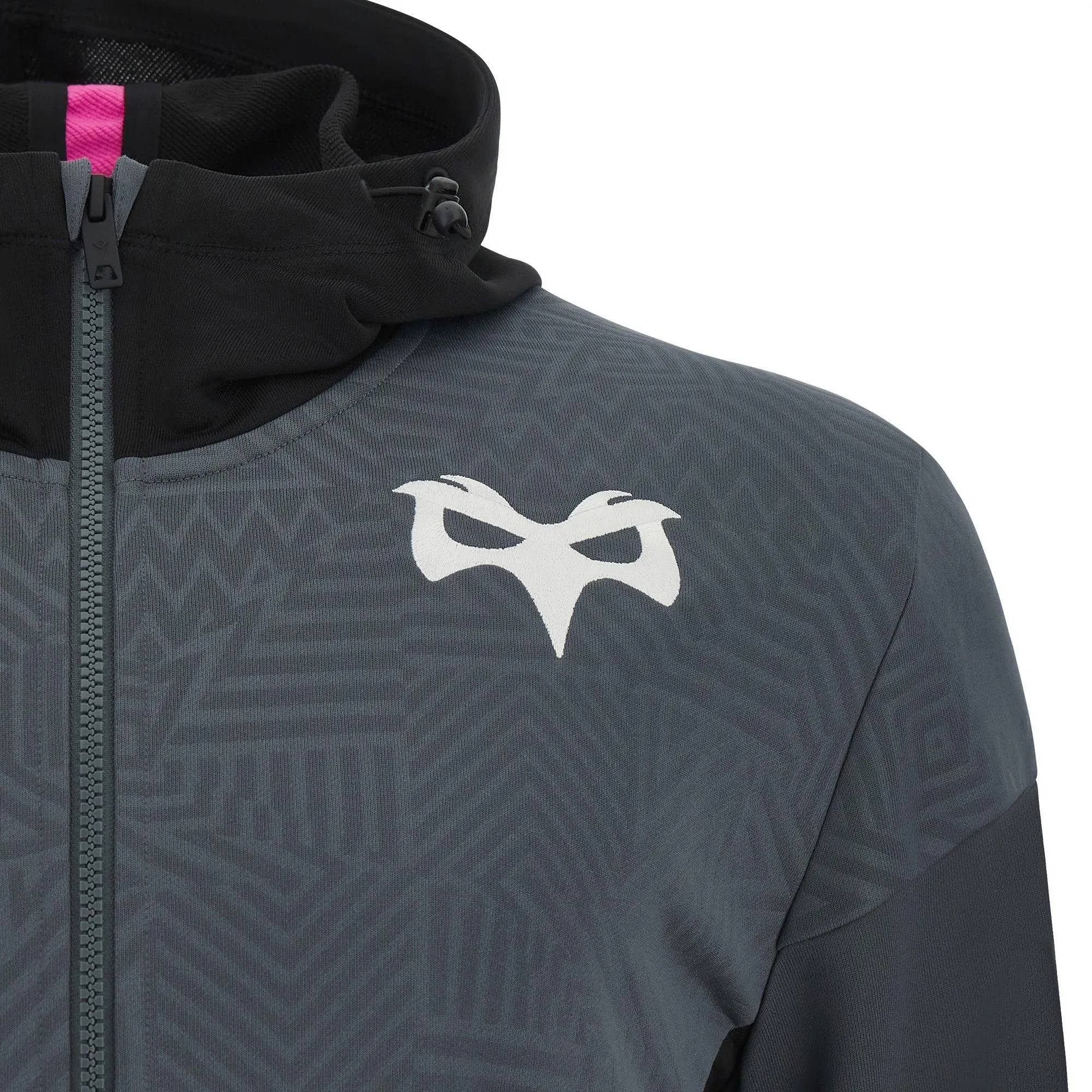 Macron Ospreys Rugby Kids Travel Full Zip Hoody