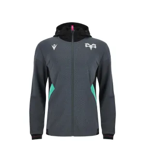 Macron Ospreys Rugby Kids Travel Full Zip Hoody