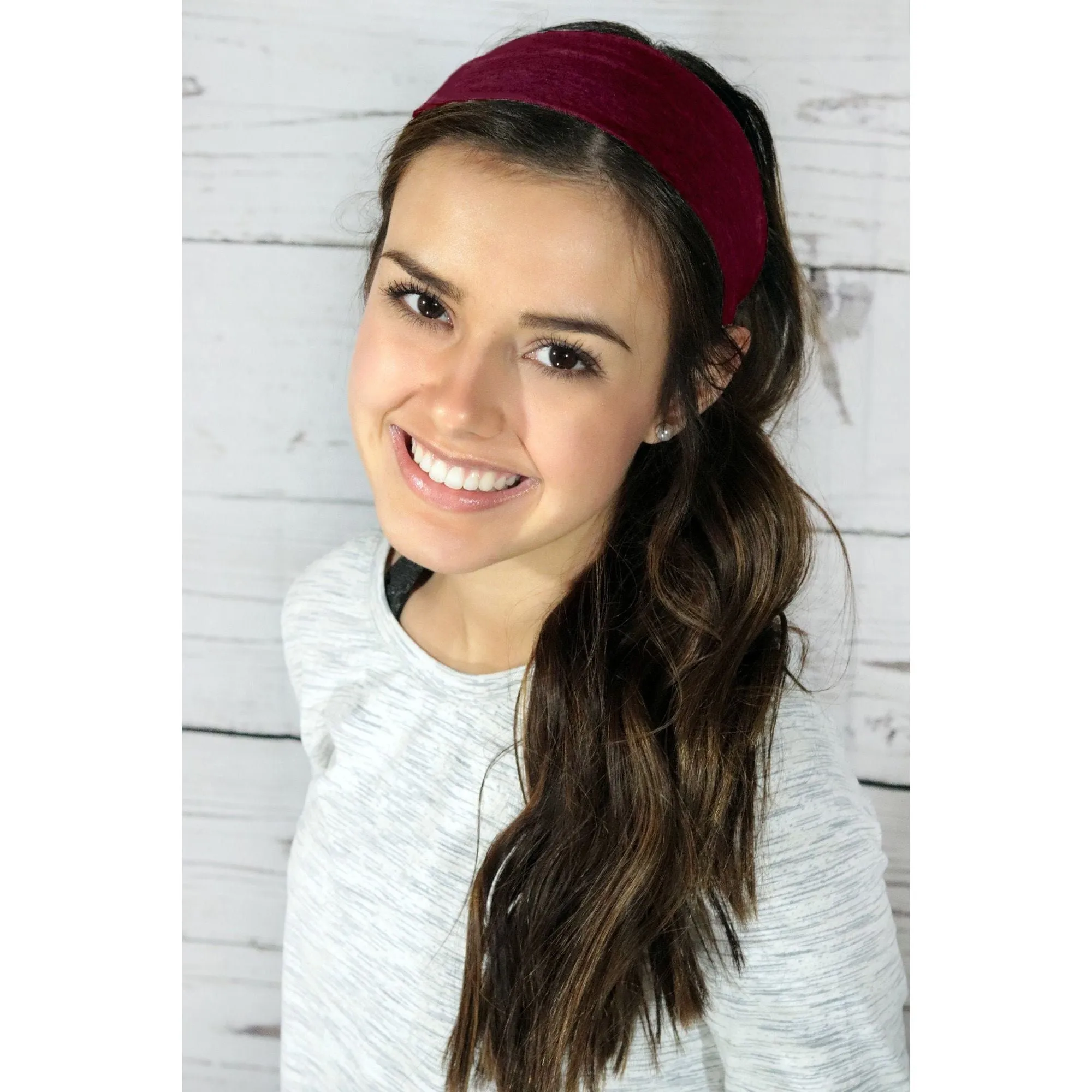 Maroon Cotton Headband