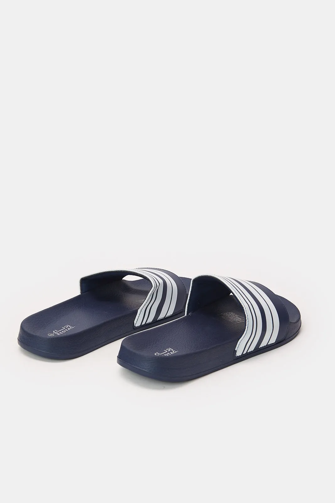 Men Navy Padded Slide