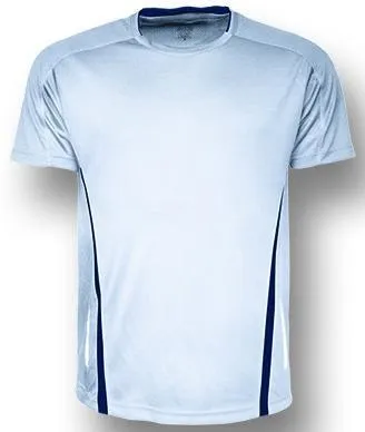 Mens Elite Sports T-Shirt - White/Navy