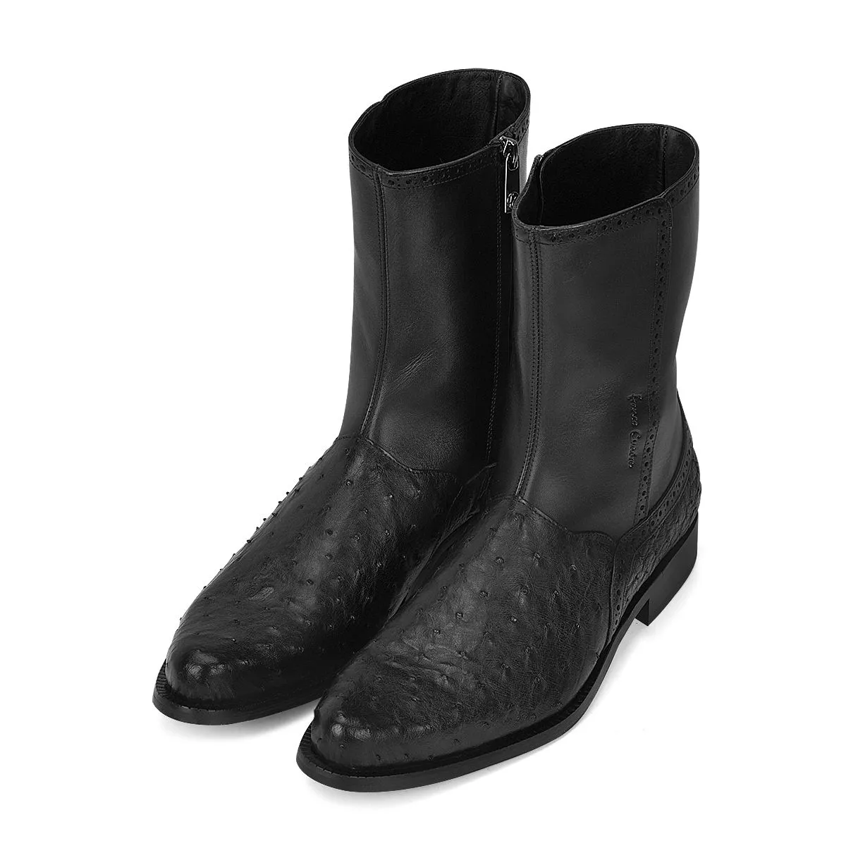 Men's Ostrich Urban Short Dress Boots