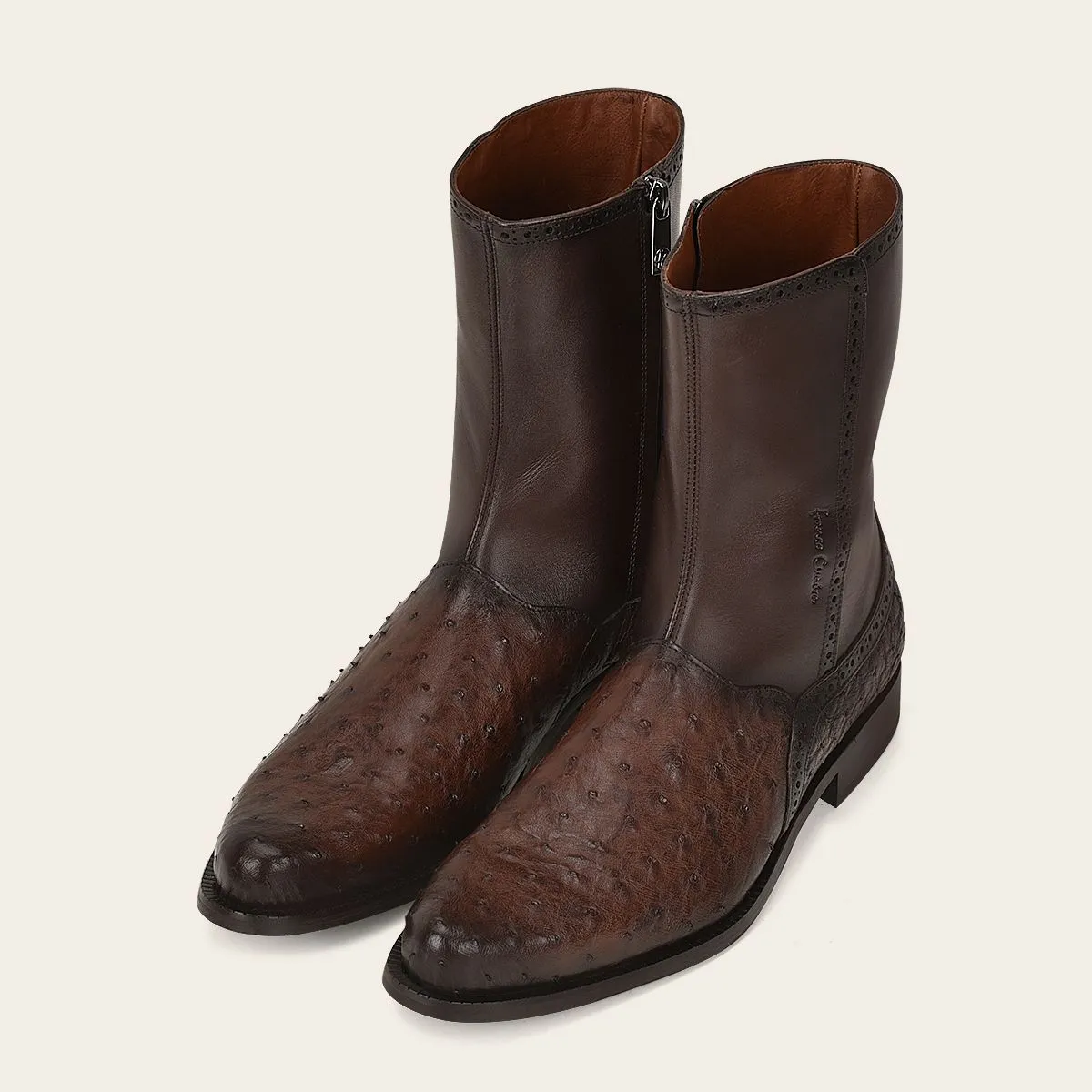 Men's Ostrich Urban Short Dress Boots