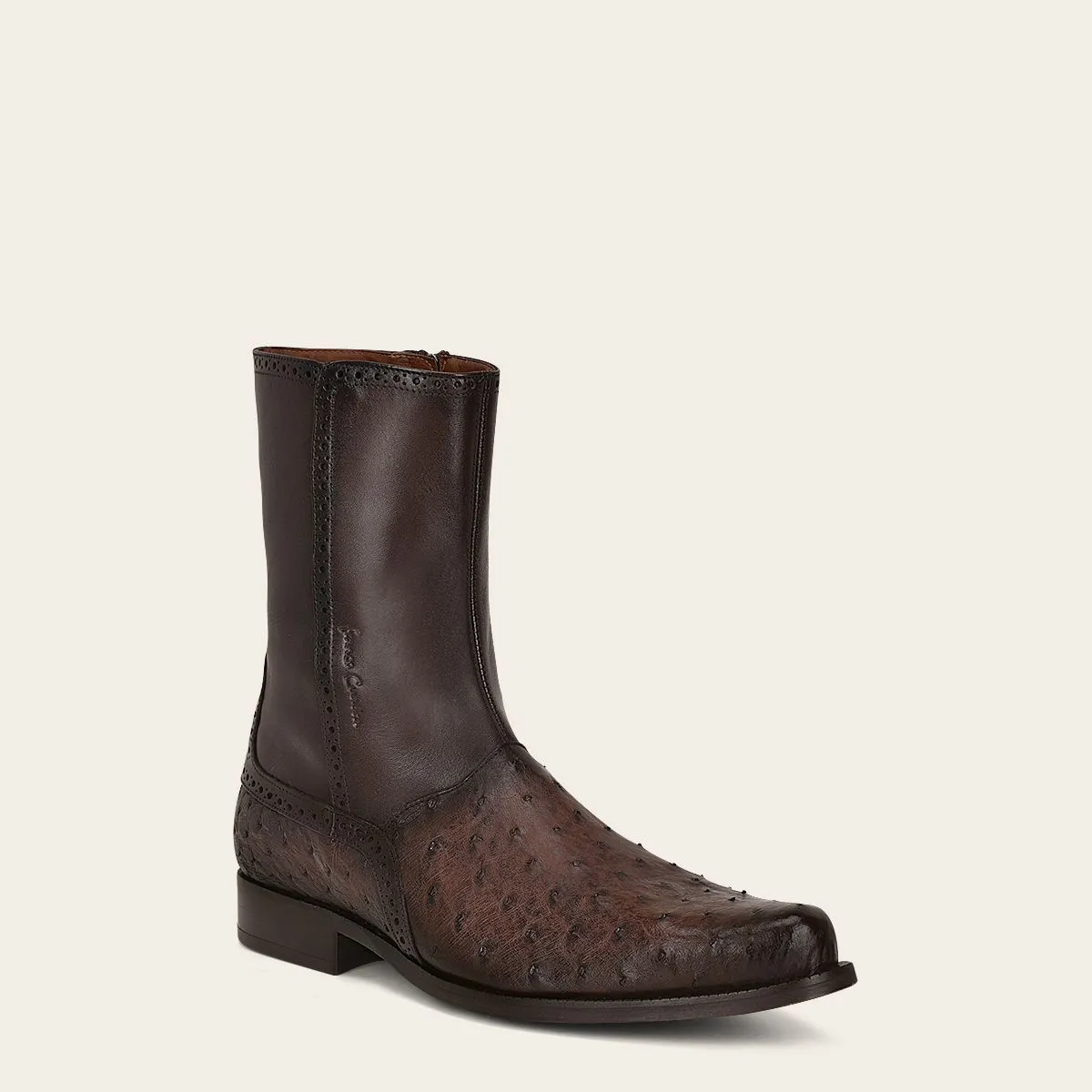 Men's Ostrich Urban Short Dress Boots