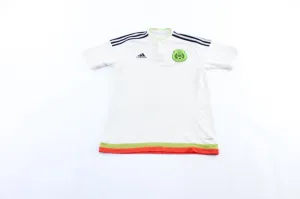 Mexico Embroidered Patch Striped Soccer Jersey