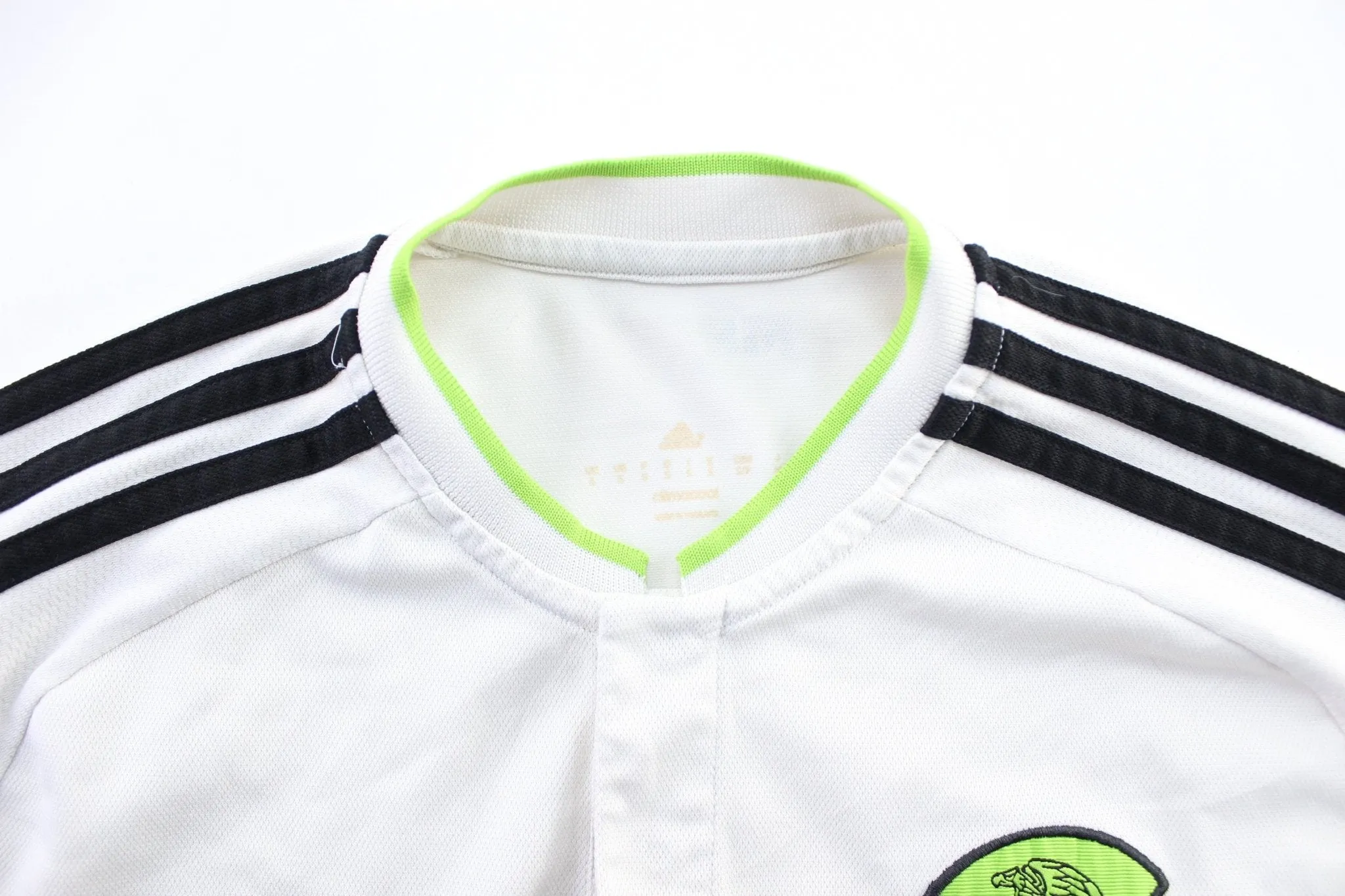 Mexico Embroidered Patch Striped Soccer Jersey