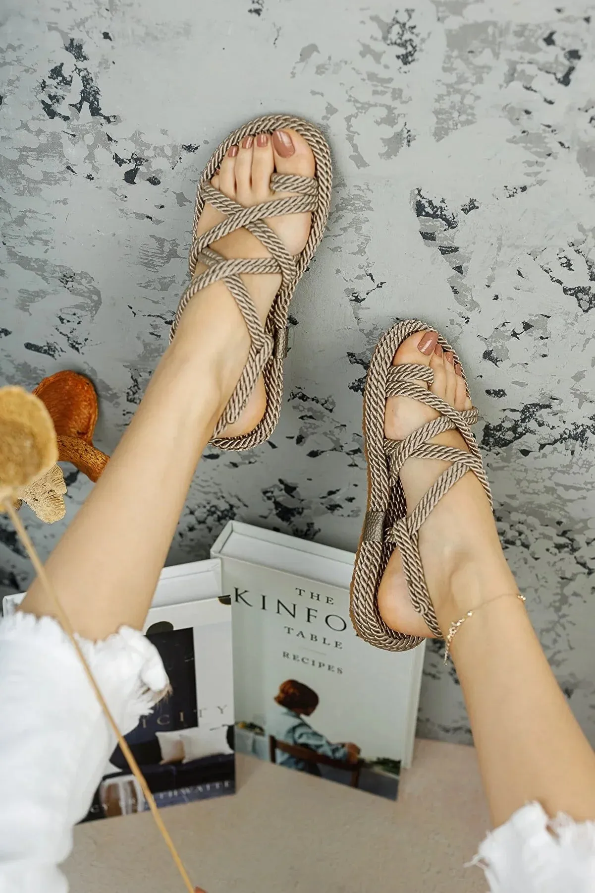 Meyra's Shoes Women's Rope Sandals