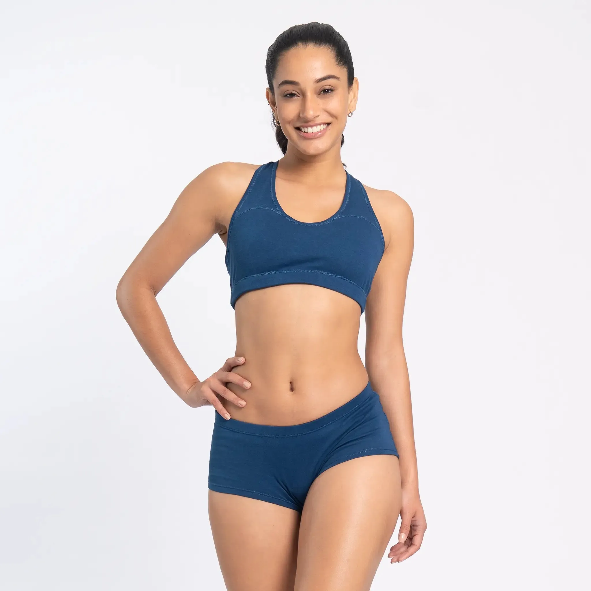 Mix 3 Pack - Women's Organic Pima Cotton Bralette & 2 Panties