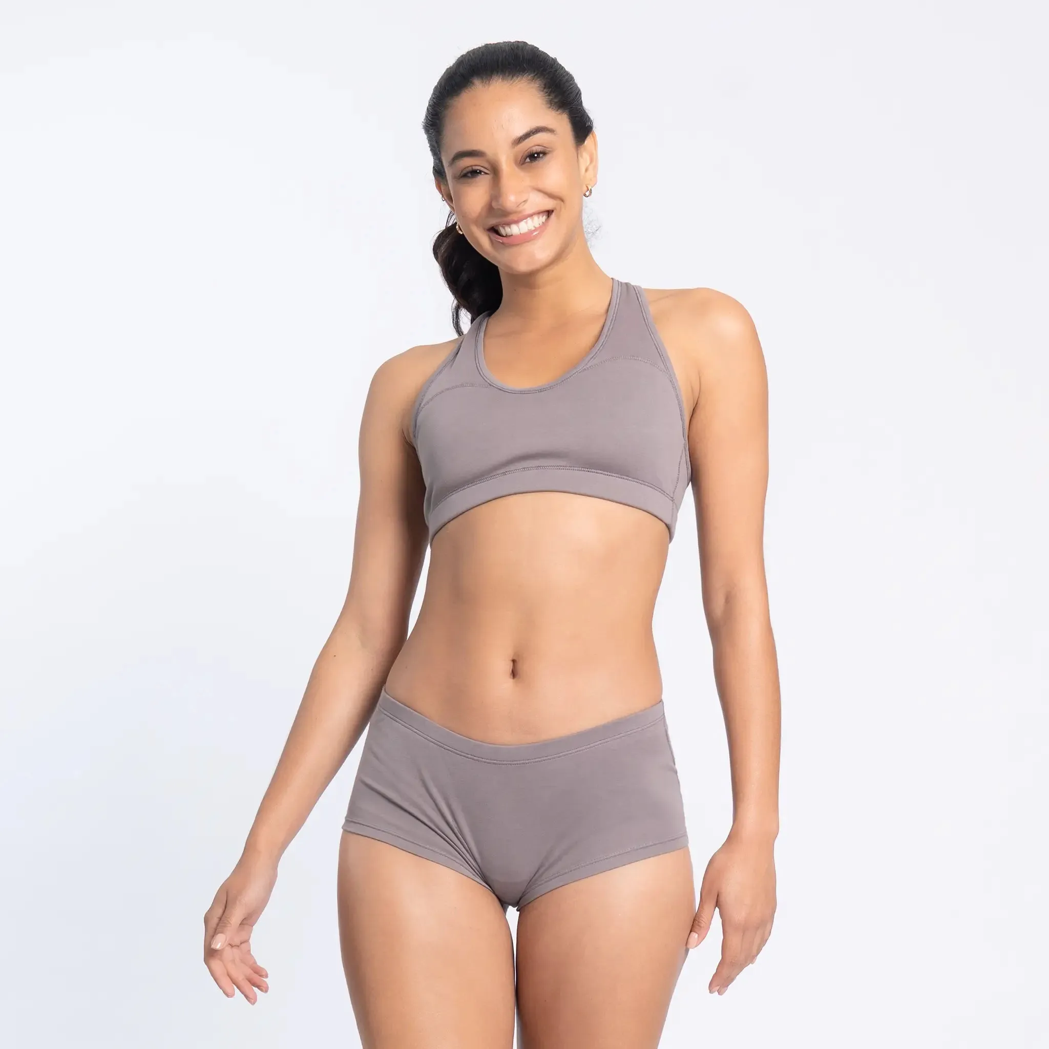 Mix 3 Pack - Women's Organic Pima Cotton Bralette & 2 Panties