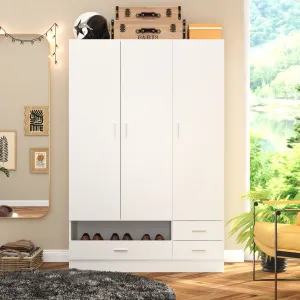 Modern Wardrobe With Shoe Storage Drawer