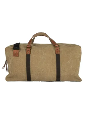 Mona B Upcycled Canvas Duffel Gym Travel and Sports Bag With Stylish Design for Men and Women: Brad