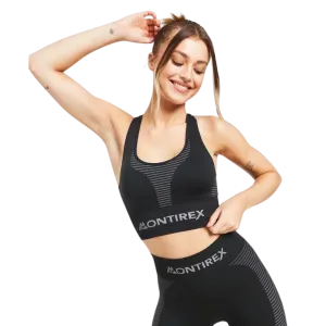 Montirex Women's Energy Seamless Sports Bra Shorts Set - Black