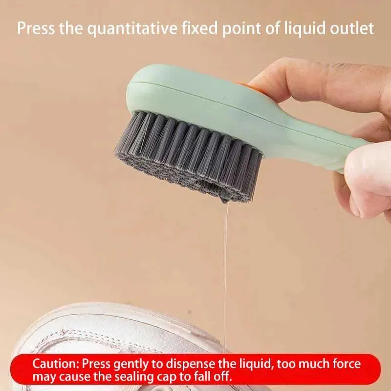 Multi-Functional Cleaning Brush With Soap Dispenser