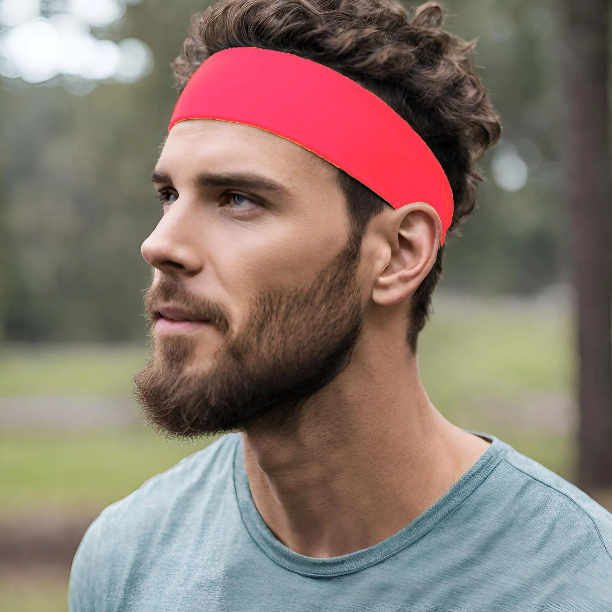 Neon Pink Cotton Headband