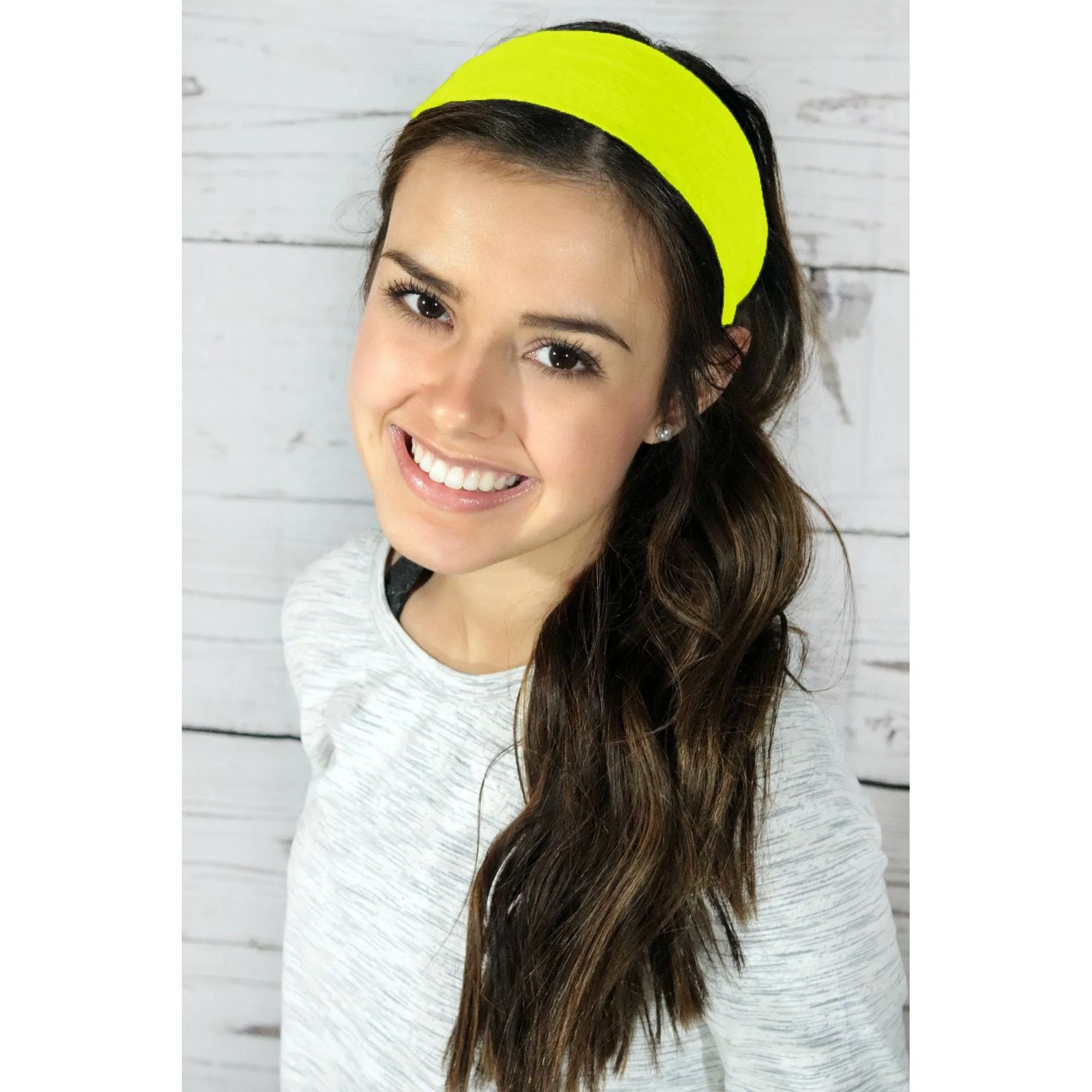 Neon Yellow Cotton Headband