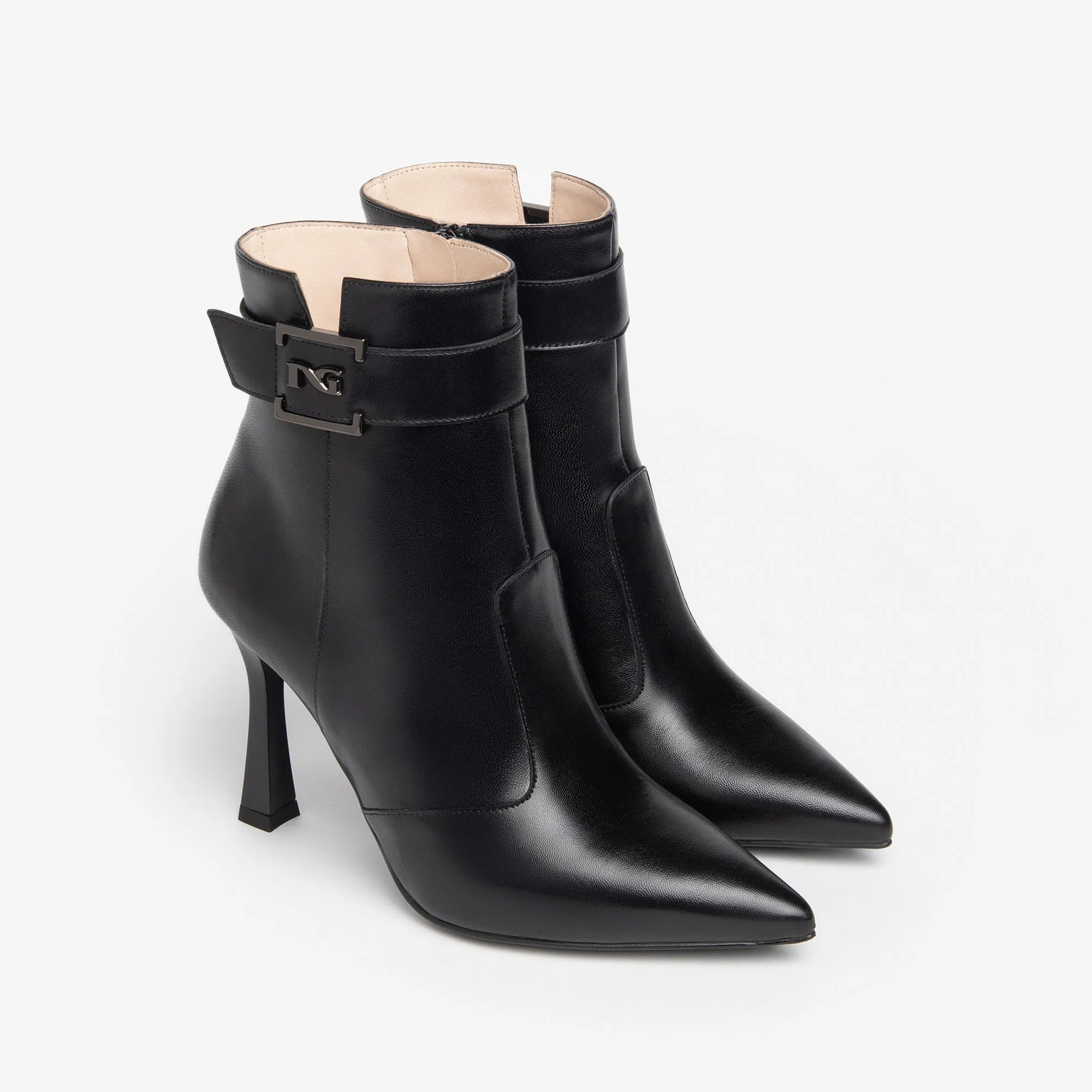 NeroGiardini Black Heeled Ankle Boot