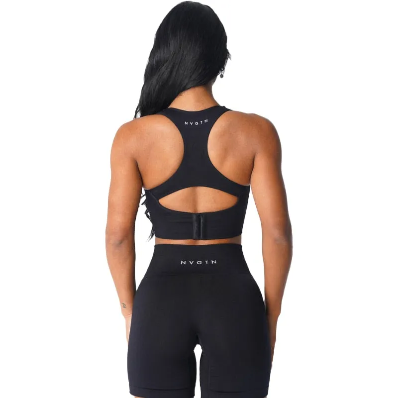 Nvgtn Ignite Seamless Sports Bra Spandex Fitness Top Elastic Breathable bralette