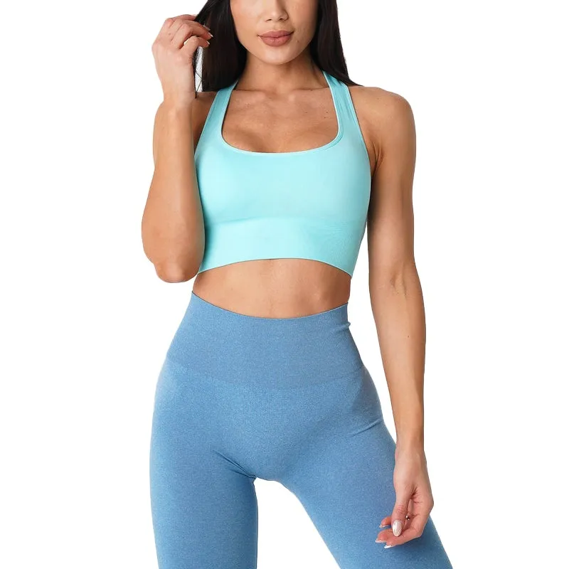 Nvgtn Ignite Seamless Sports Bra Spandex Fitness Top Elastic Breathable bralette