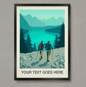 Personalised Hiking Print