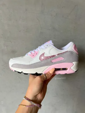 Pink Swarovski Womens Nike Air Max 90