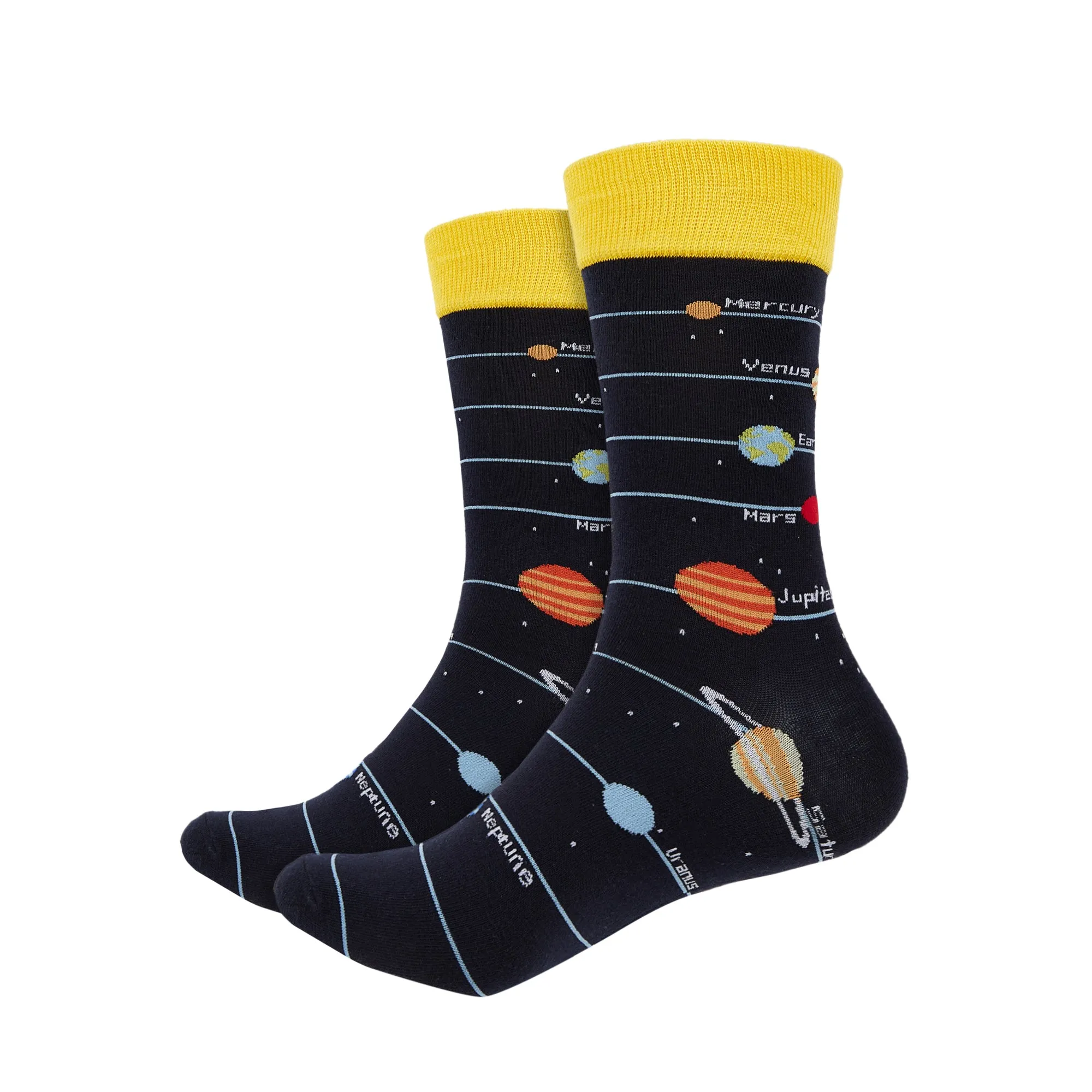 Planetary Printed Crew Length Socks