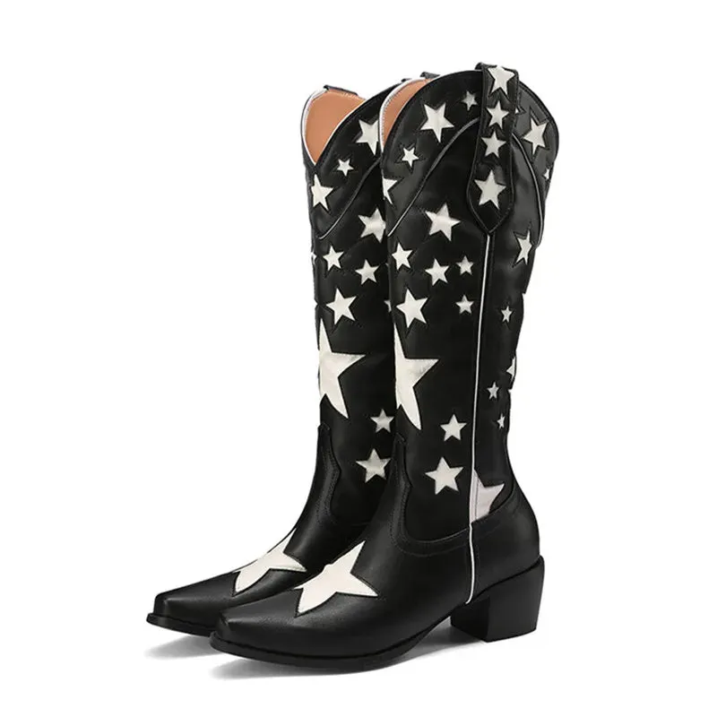 Pre Order:  Slip-on Cowgirl Long Boots