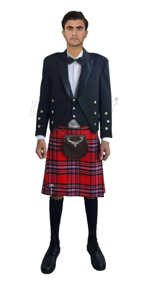 Prince Charlie Kilt Outfit With MacFarlane Modern Tartan Kilt