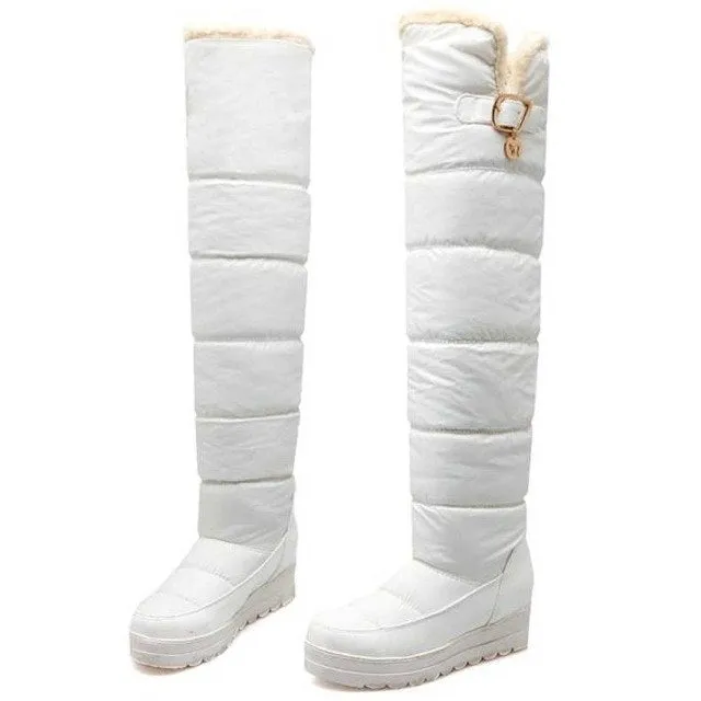 Proofing Warm Fur Snow Boots Winter