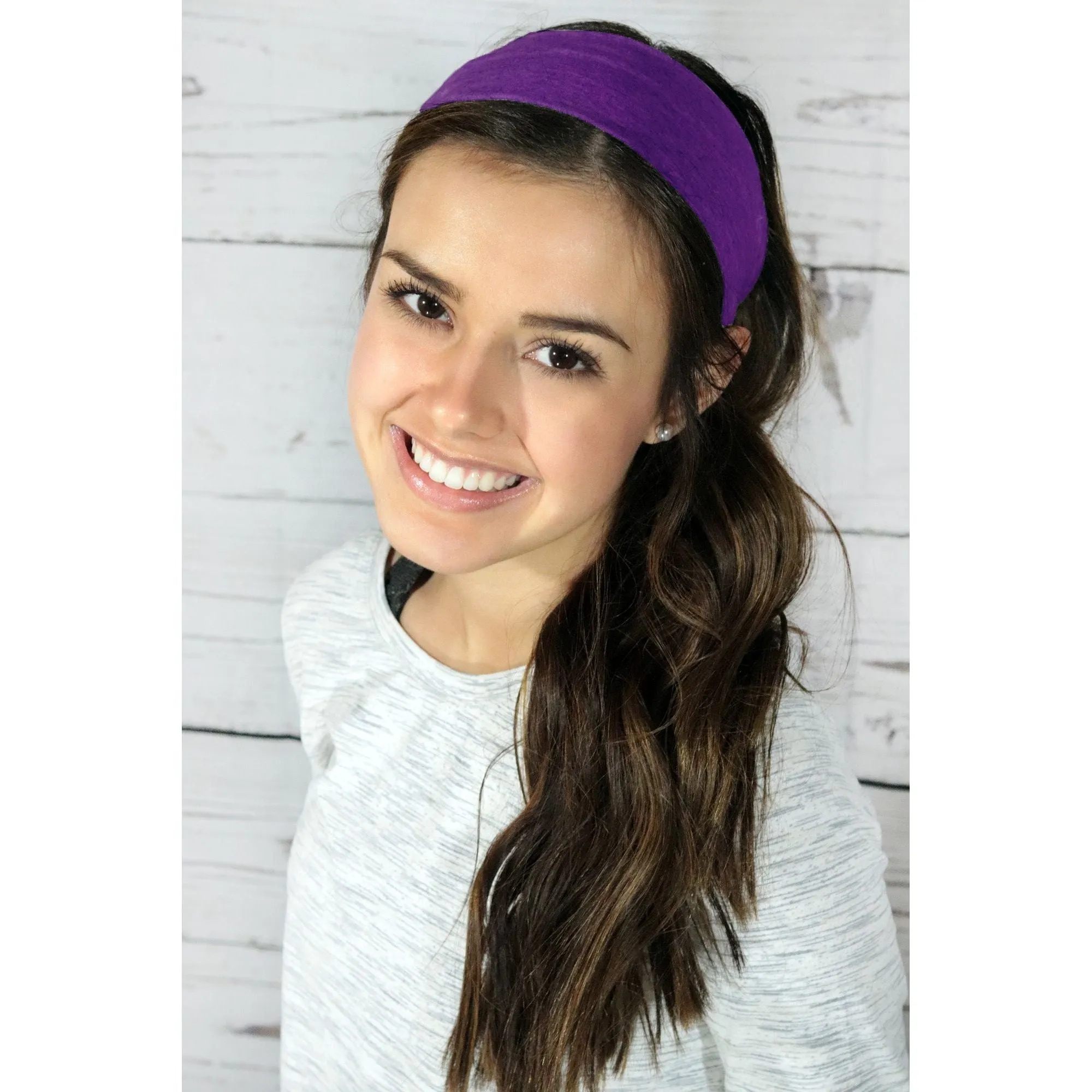 Purple Cotton Headband