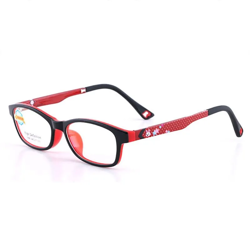 Reven Jate Unisex Children's Full Rim Square Tr 90 Silicone Eyeglasses 5688