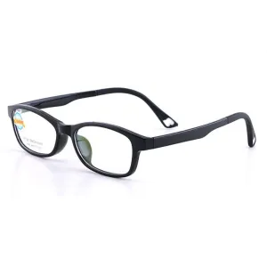 Reven Jate Unisex Children's Full Rim Square Tr 90 Silicone Eyeglasses 5688