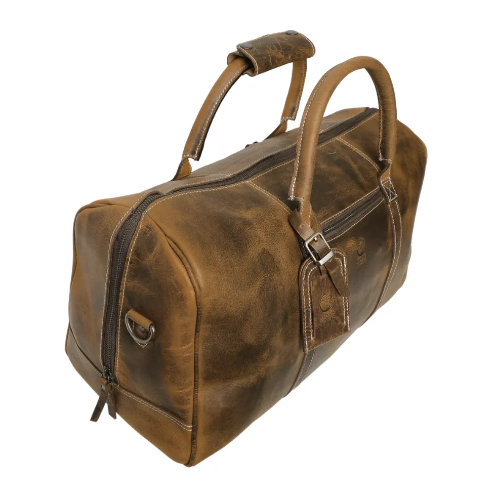 RusticTown Sasha Travel Duffle Bag (Brown)