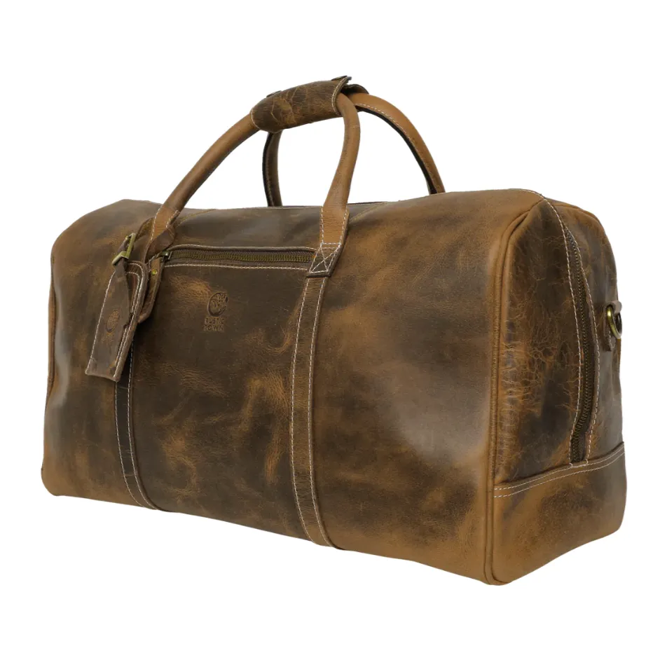 RusticTown Sasha Travel Duffle Bag (Brown)