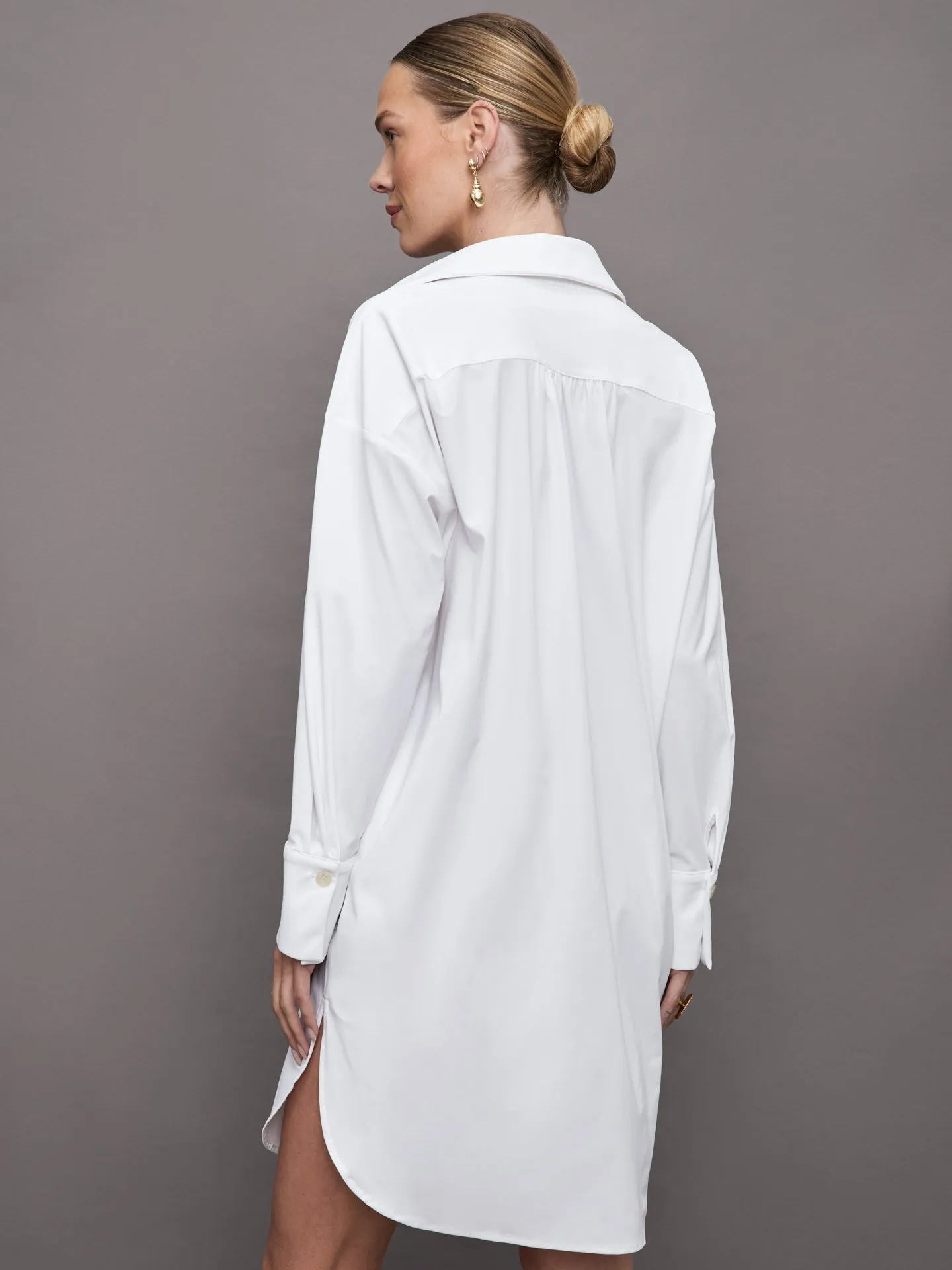 Sag Harbour Shirt Dress - White