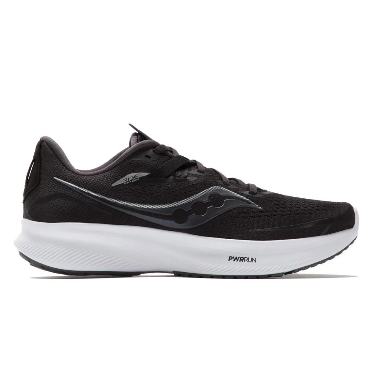 Saucony Ride 15 Mens | Black/white