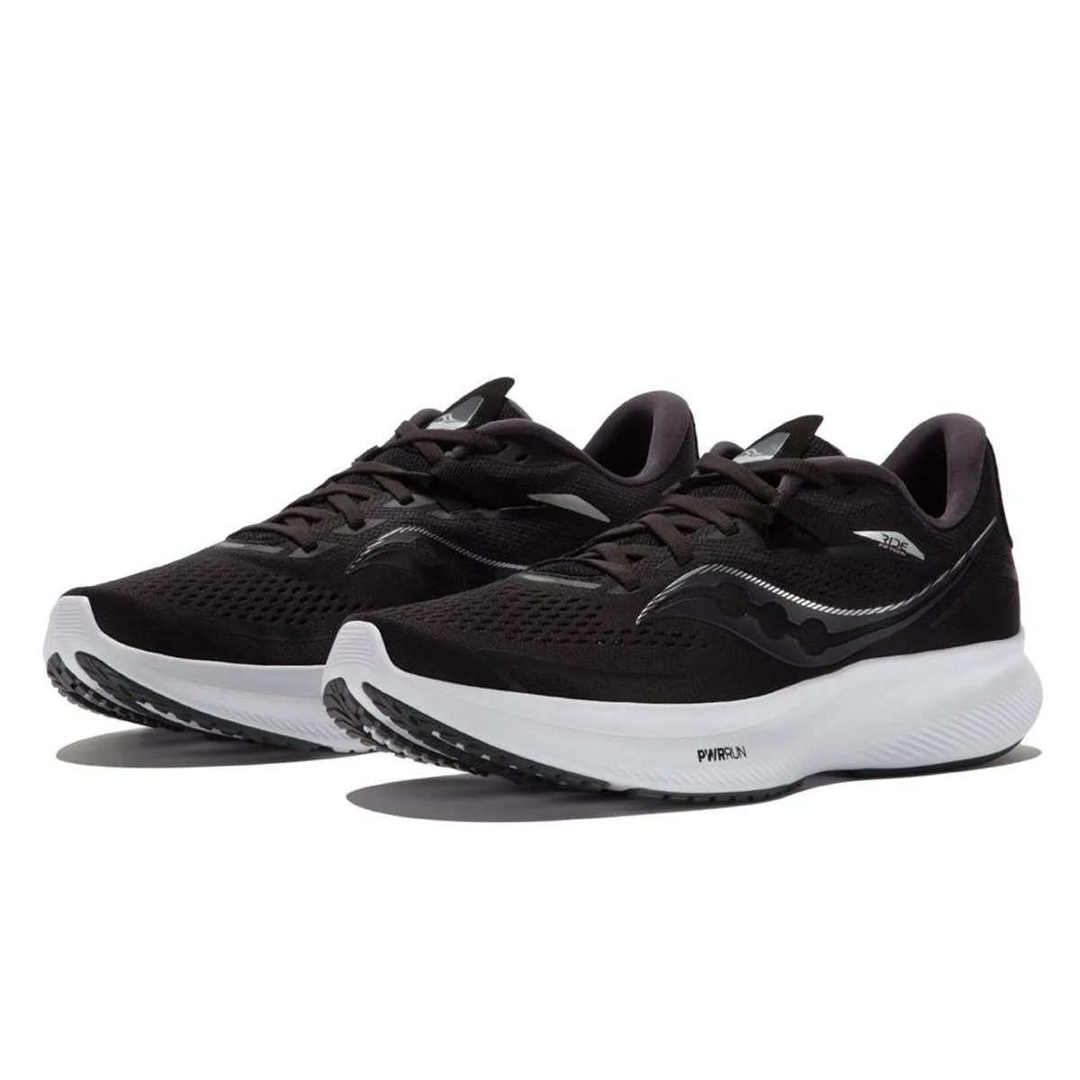 Saucony Ride 15 Mens | Black/white