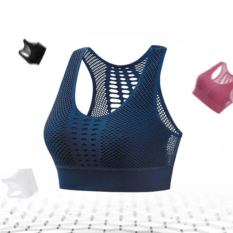 Shockproof push-up sports bra