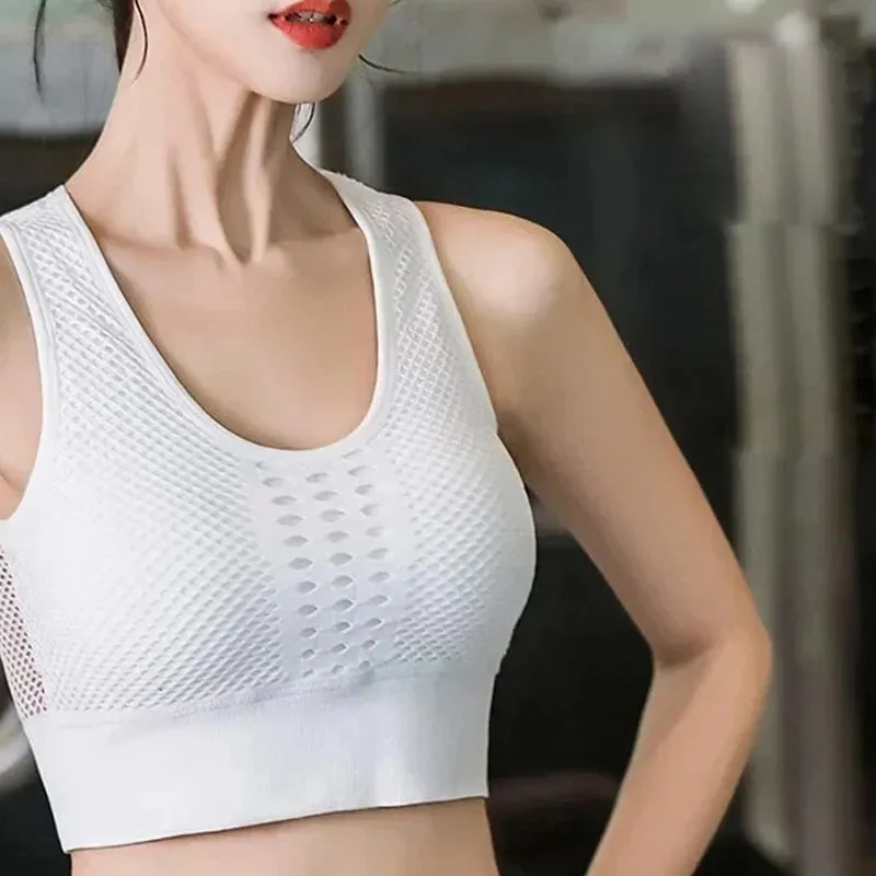 Shockproof push-up sports bra