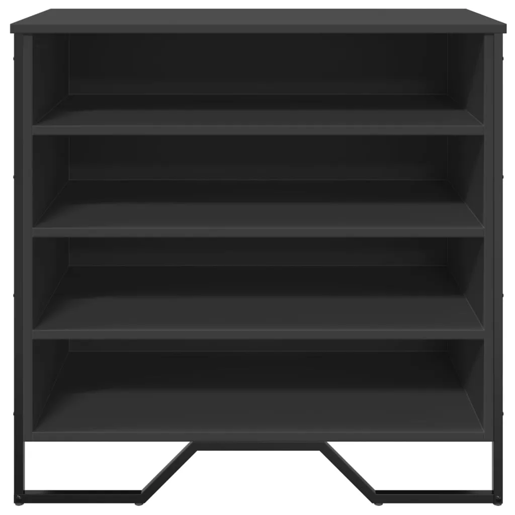 Shoe Cabinet Black 80x38x78 cm Engineered Wood