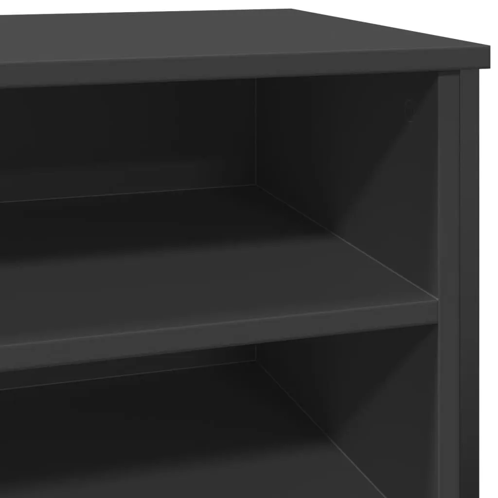 Shoe Cabinet Black 80x38x78 cm Engineered Wood